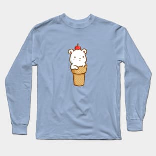 Polar Bear Ice Cream Long Sleeve T-Shirt